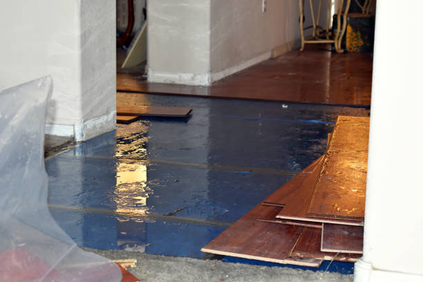 Professional Burst Pipe Cleanup technician working in Port Washington, NY